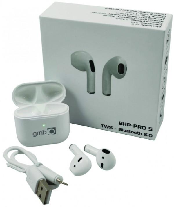GEMBIRD Bežične slušalice BHP-PRO 5 ** V5.0 bele
