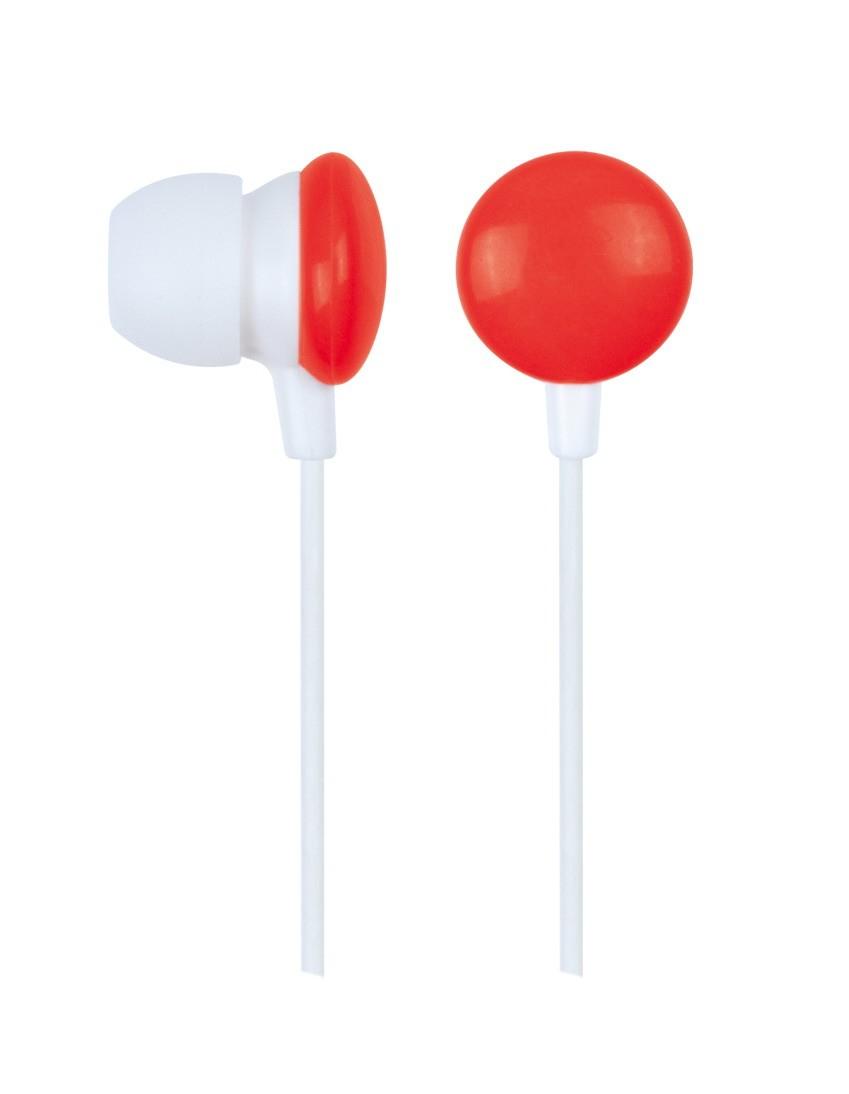 Gembird slušalice sa mikrofonom Bubice 3,5 mm konektor Crveno, Belo