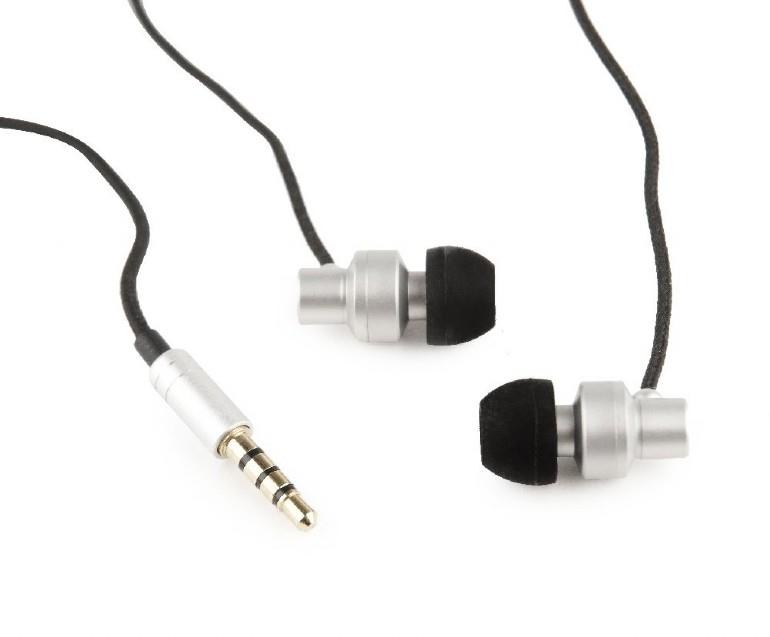 Gembird slušalice sa mikrofonom Bubice 3,5 mm konektor Srebrno