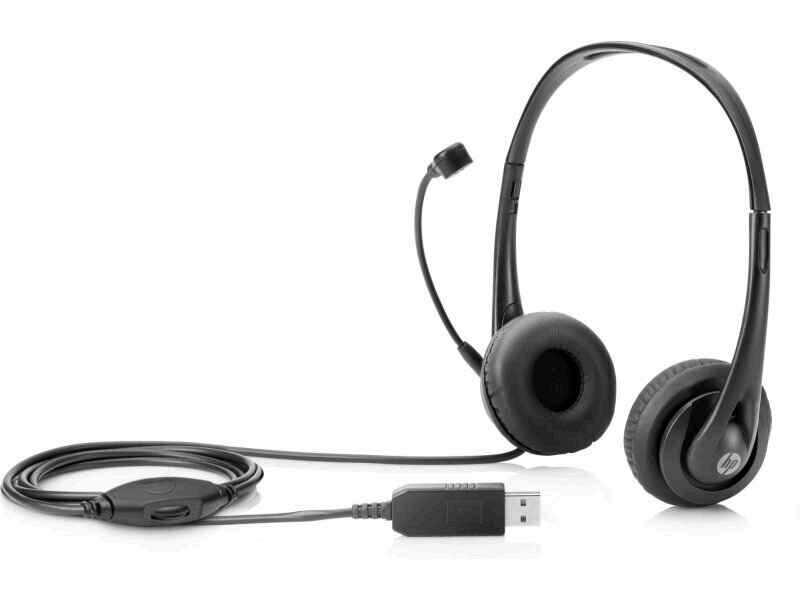 HP Slušalice USB Stereo T1A67AA crne