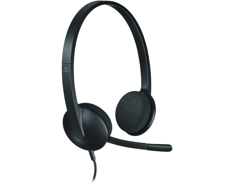 Logitech H340 Slušalice, USB, Crne