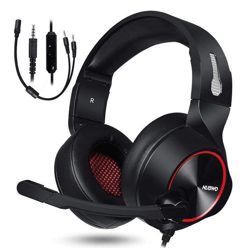 NUBWO Gaming slušalice N11D 3.5mm crno-crvene