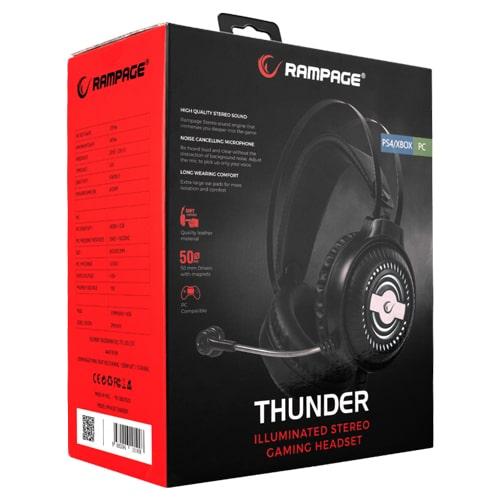 Rampage RM-K29 Thunder Slušalice, Noise Cancelling, Crne