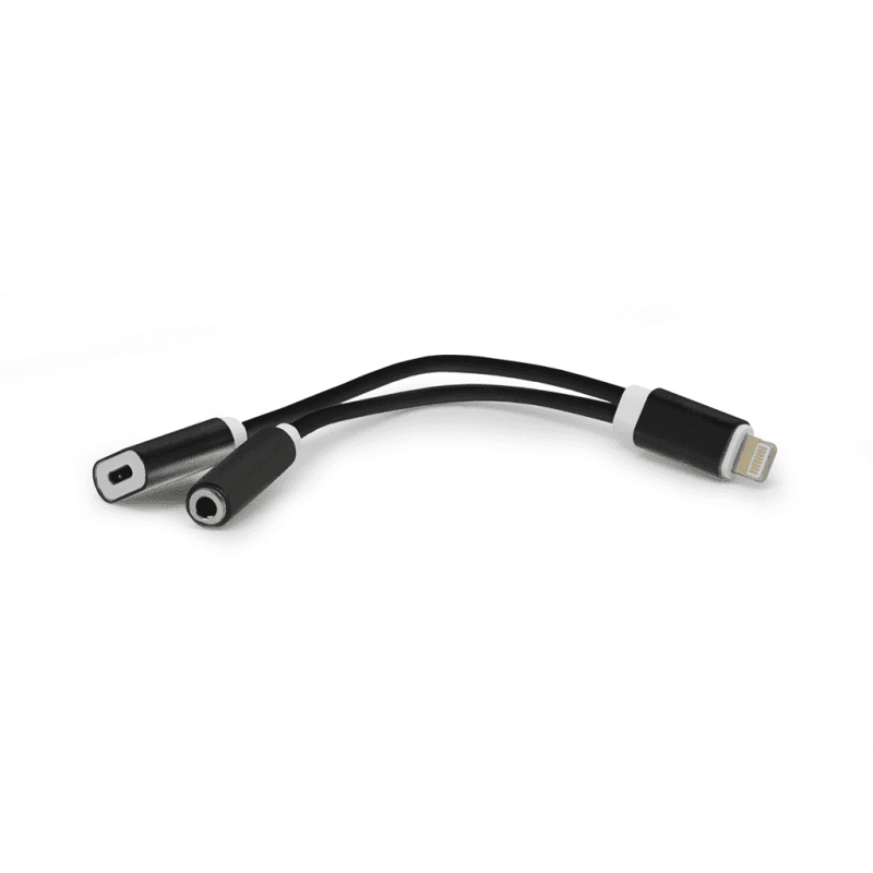 Selected image for Teracell Iphone lightning adapter za slušalice i punjenje crni
