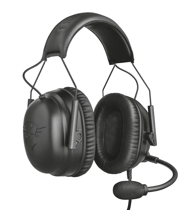 Trust GXT 444 Wayman Pro Slušalice sa mikrofonom Trake preko glave 3,5 mm konektor Crno
