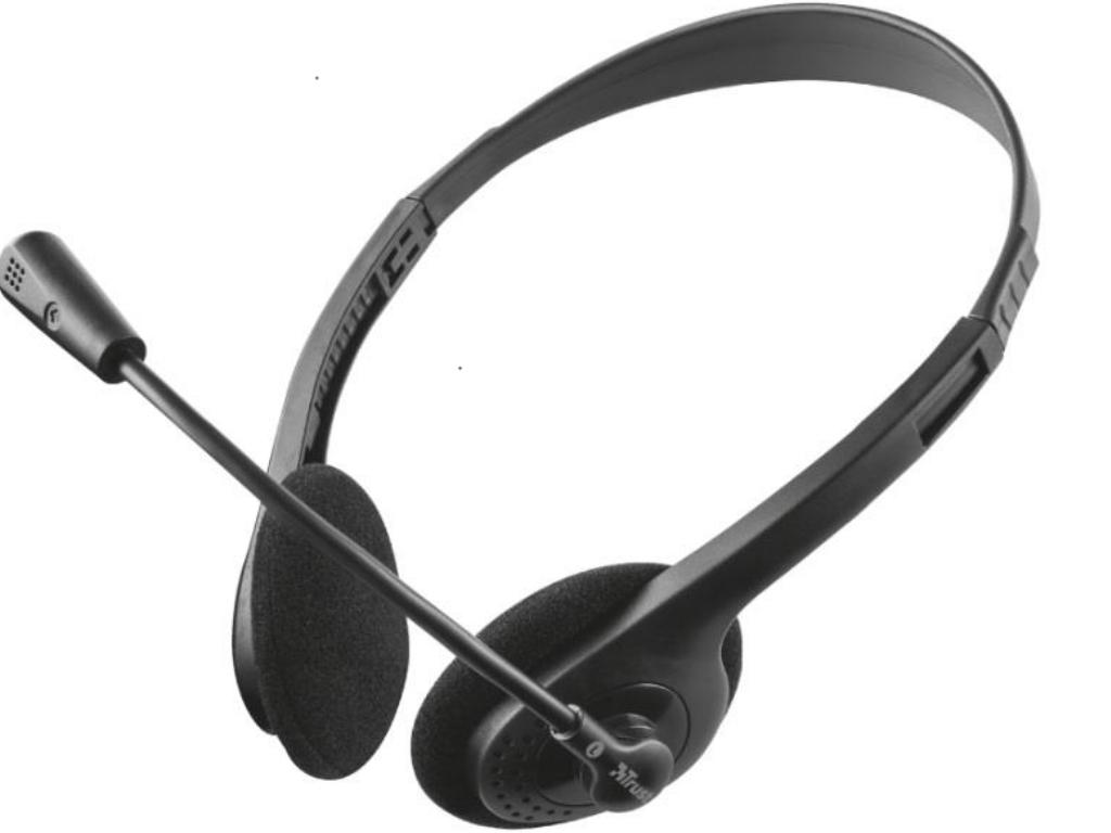 TRUST Slušalice Ziva Chat žične 3,5mm+2x3,5mm crne