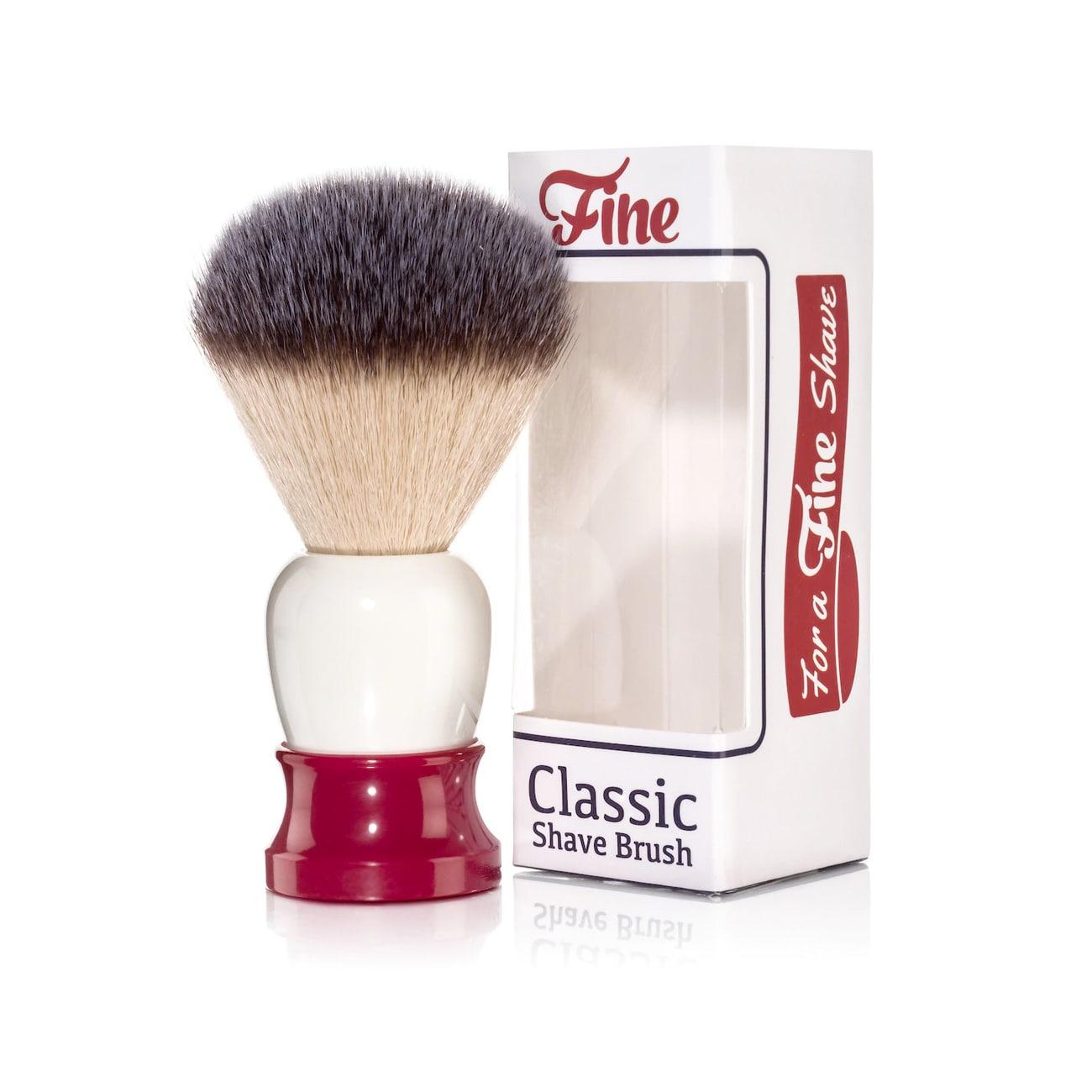Četka za brijanje „Classic“ Fine crveno-bela