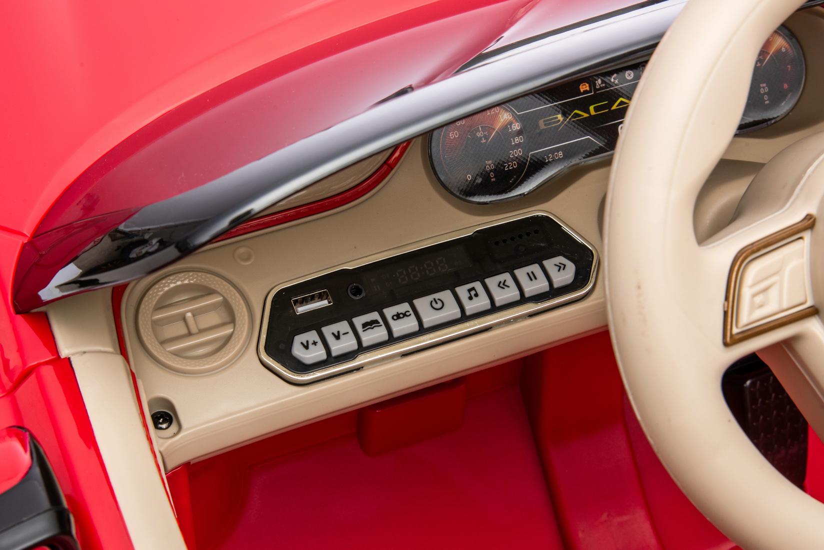 Selected image for PREMIUM STIL Dečiji automobil na akumulator Bentley Bacalar 108x65x45cm crveni