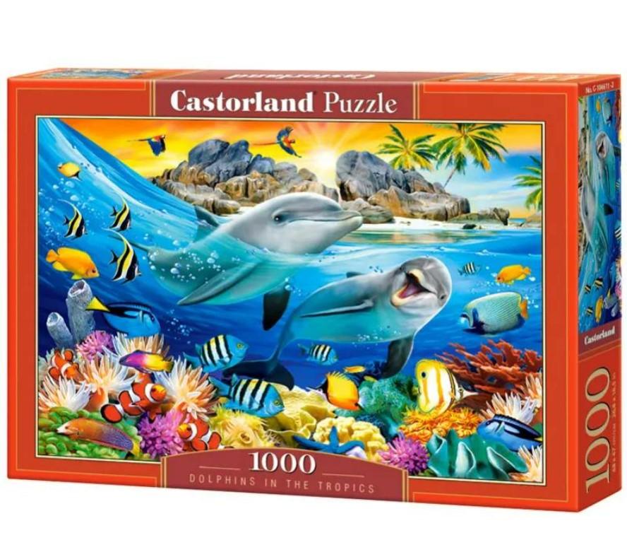 CASTORLAND Puzzle od 1000 delova Dolphins In The Tropics C-104611-2