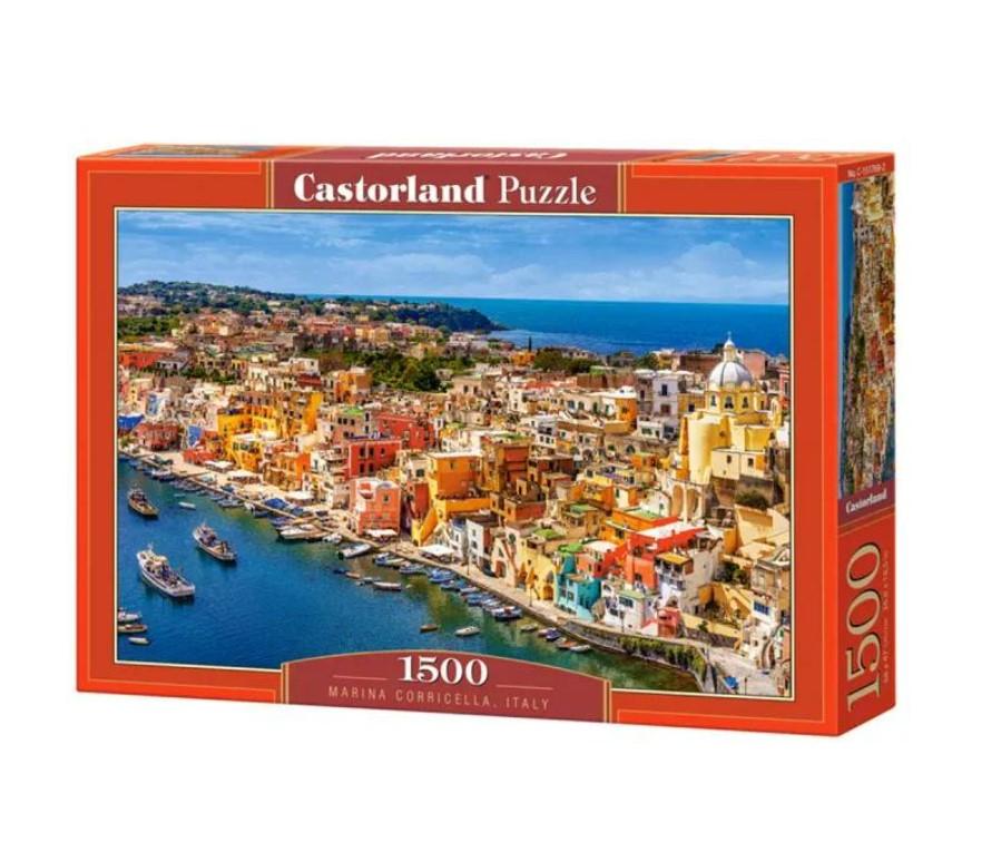 CASTORLAND Puzzle od 1500 delova Marina Corricella Italy C-151769-2