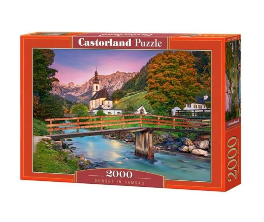 CASTORLAND Puzzle od 2000 delova Sunset In Ramsau C-200801-2