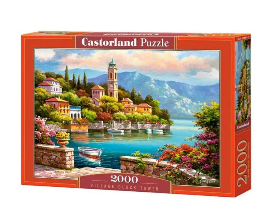 CASTORLAND Puzzle od 2000 delova Village Clock Tower C-200696-2