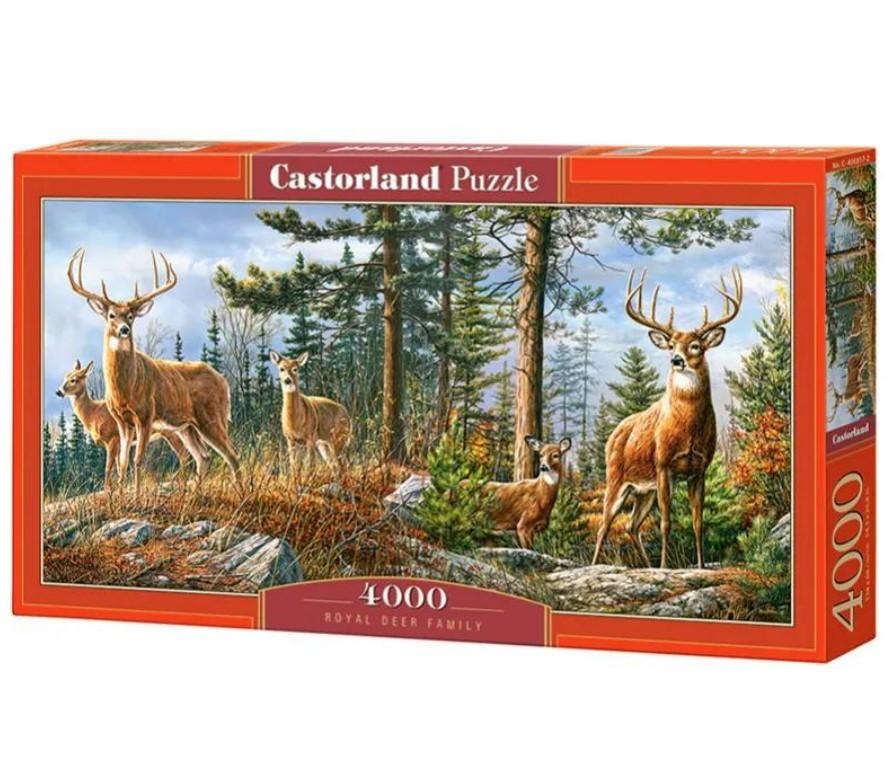 CASTORLAND Puzzle od 4000 delova Royal Deer Family C-400317-2