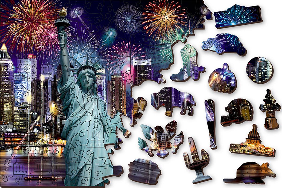 WOODEN CITY Drvene puzzle Njujork noću M