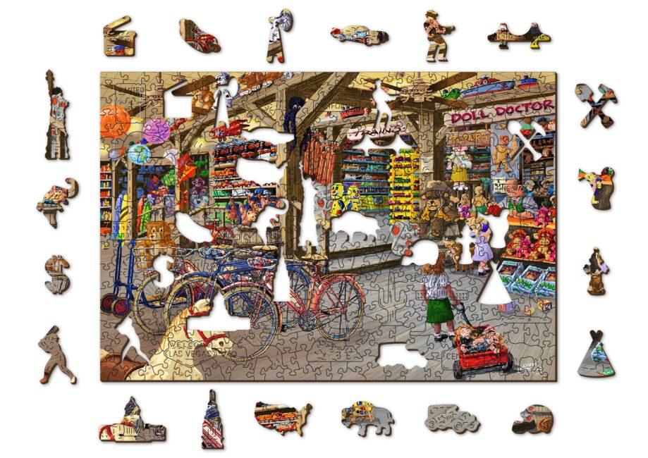 WOODEN CITY Drvene puzzle Prodavnica igračaka L