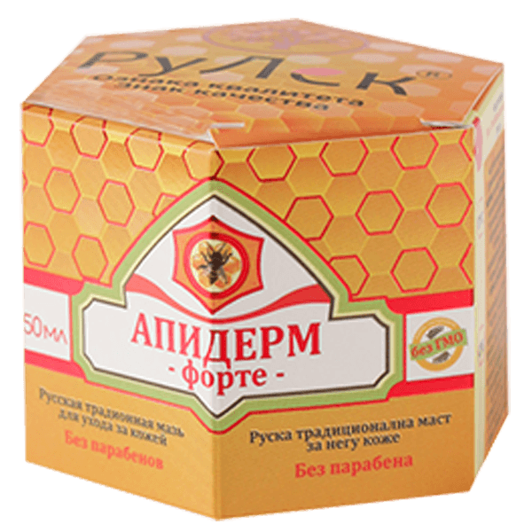 RULEK Mast sa pčelinjim otrovom, mumiom i ekstraktima letovitog bilja Apiderm Forte 50 ml