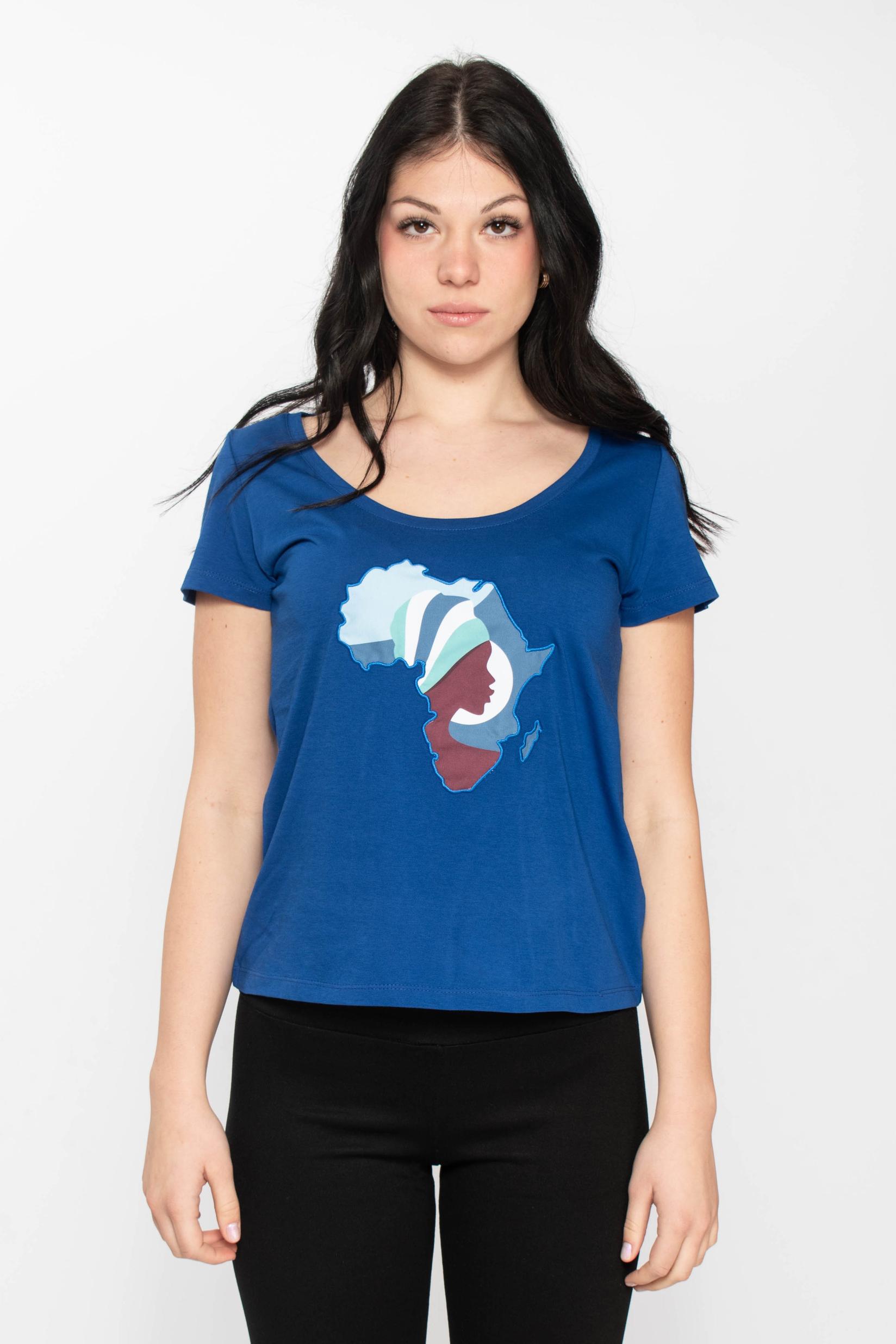 RUSH Ženska majica AFRIKA plava