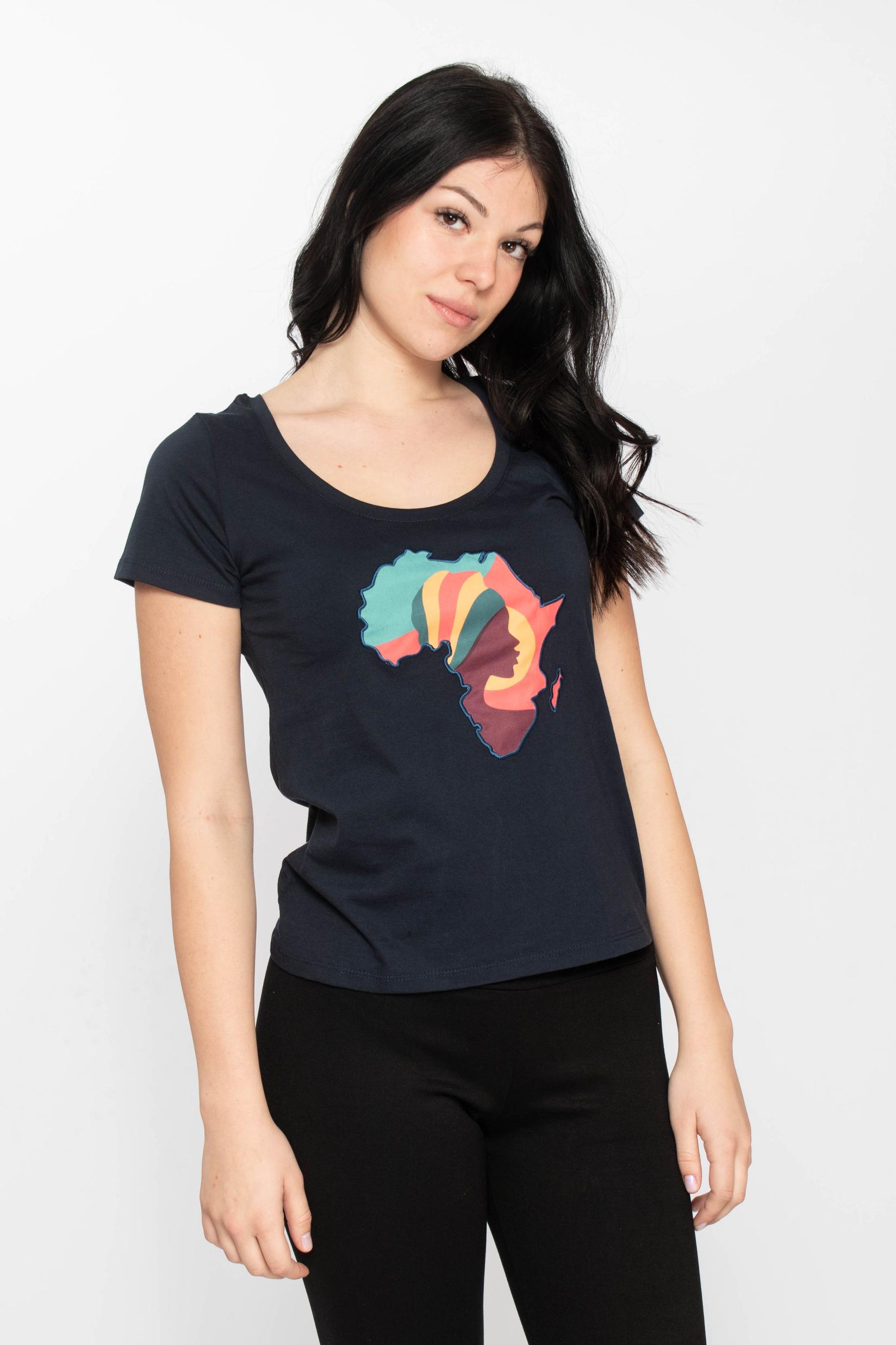 Slike RUSH Ženska majica AFRIKA teget