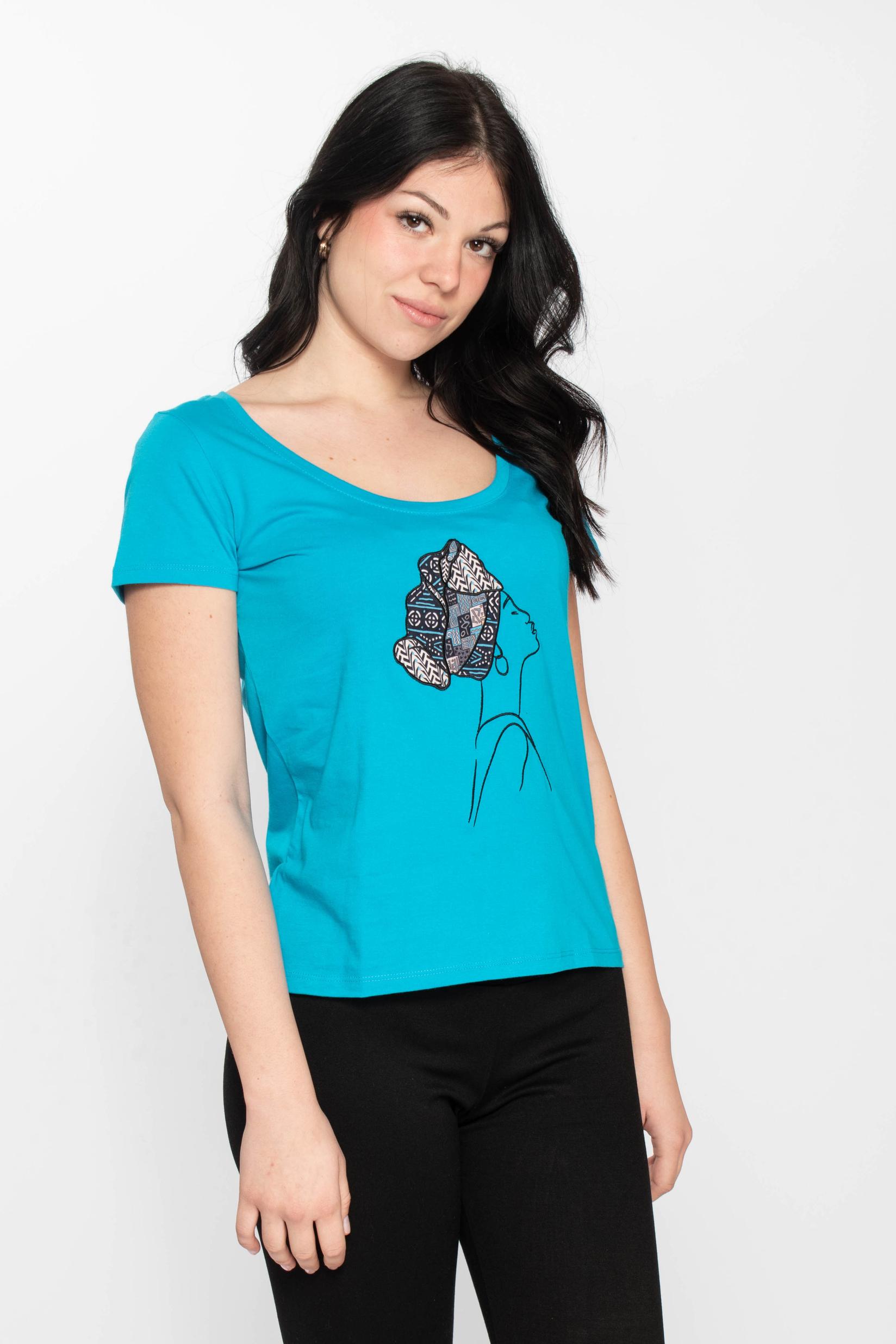 Slike RUSH Ženska majica TURBAN plava
