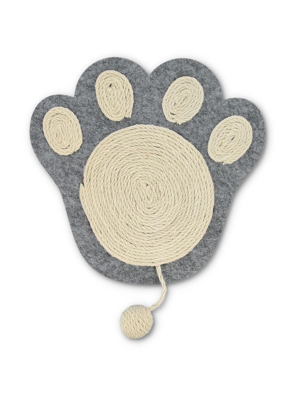 NOBLEZA Podna grebalica za mačke Šapa 35 x 33 cm siva