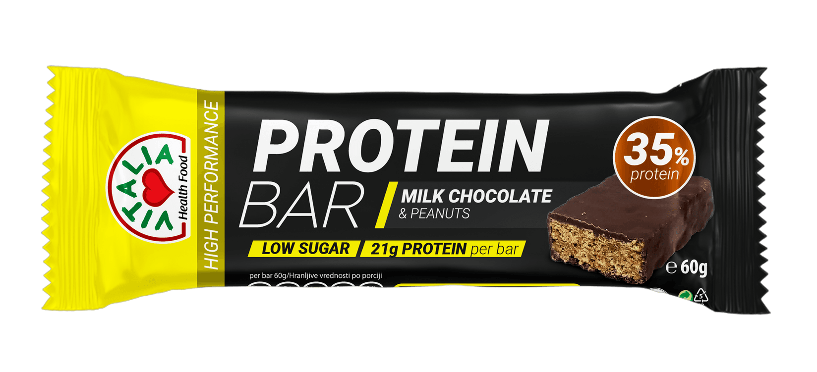 Vitalia Proteinski bar, Kikiriki i mlečna čokolada, 60g
