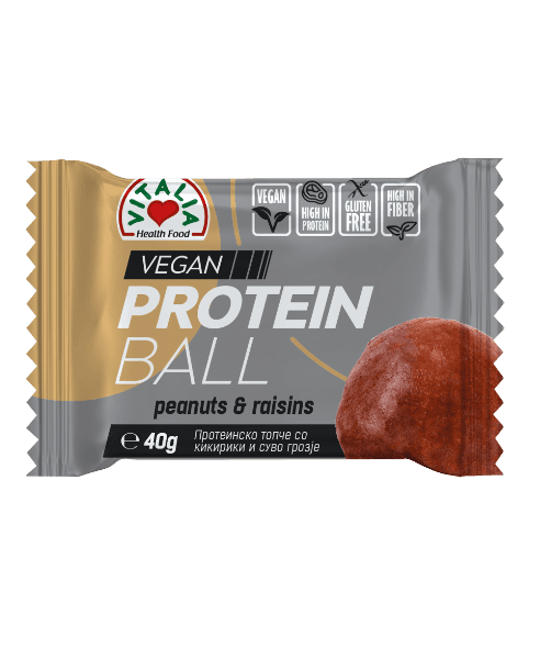 Vitalia Proteinska loptica, Kikiriki i grožđe, 40g
