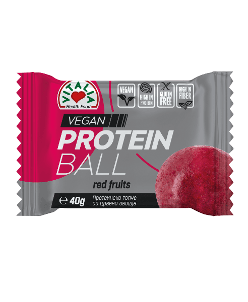 Vitalia Proteinska loptica, Crveno voće, 40g