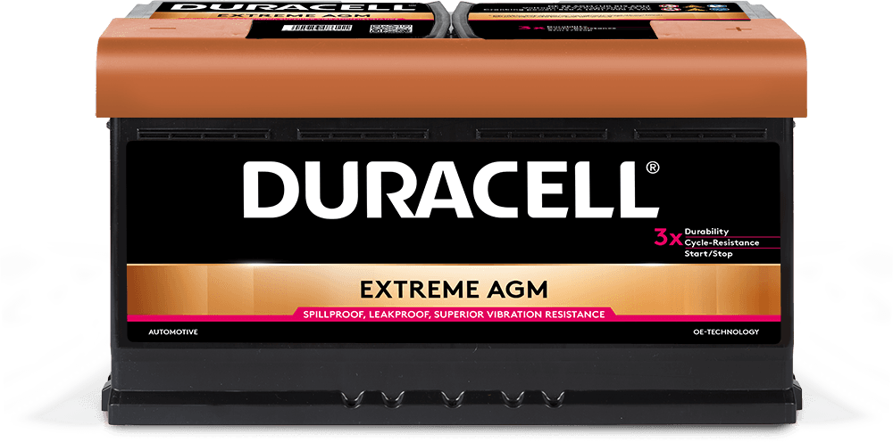 Selected image for DURACELL Akumulator EXTREME AGM 12v, 92Ah, D+, 850A, 354*175*190, stop-start sistem