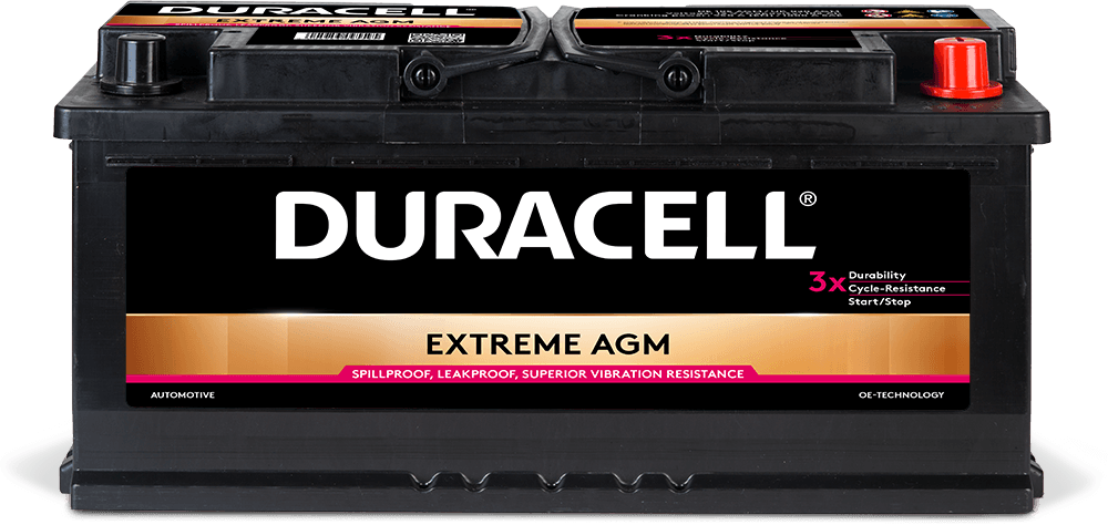 DURACELL Akumulator EXTREME AGM 12v, 105Ah, D+, 950A, 394*190*175