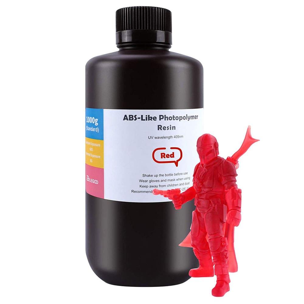 ELEGOO Smola za 3D štampač ABS-like Resin 1000g Red crvena