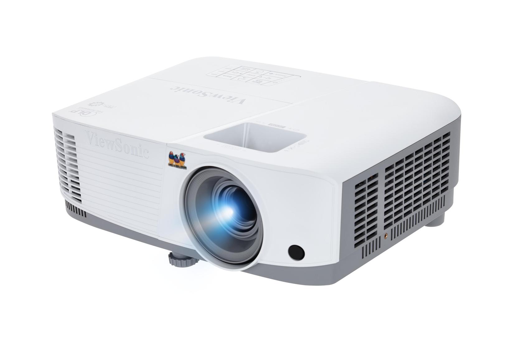 VIEWSONIC Projektor PA503W DLP/WXGA/1280x800/3800Alum/22000 1/HDMI/2xVGA/1.1x/zvučnik/lampa 190 W beli