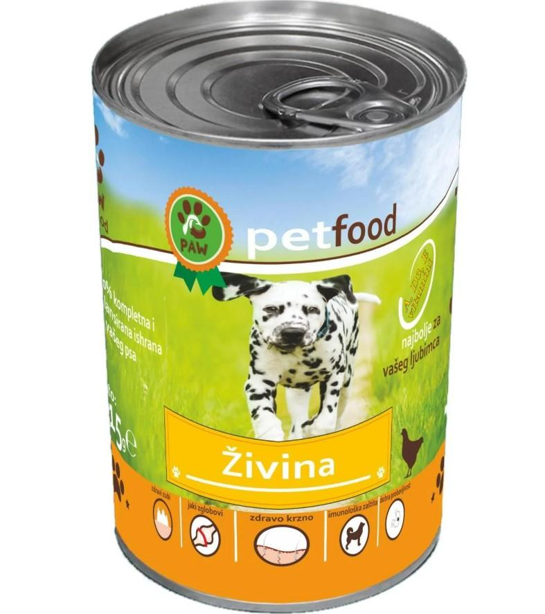 PAWFOOD Hrana za pse sa ukusom živine 415g