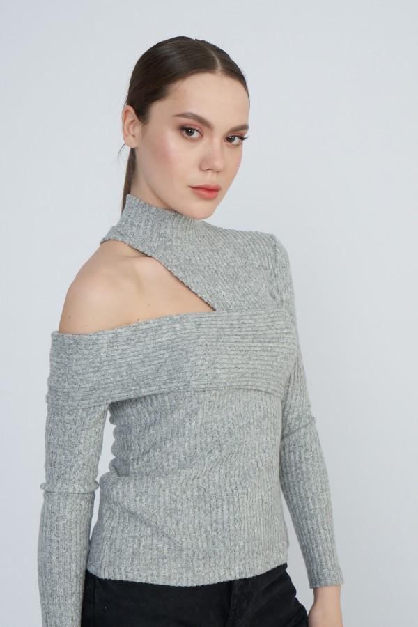 AURIC Ženski džemper sivi