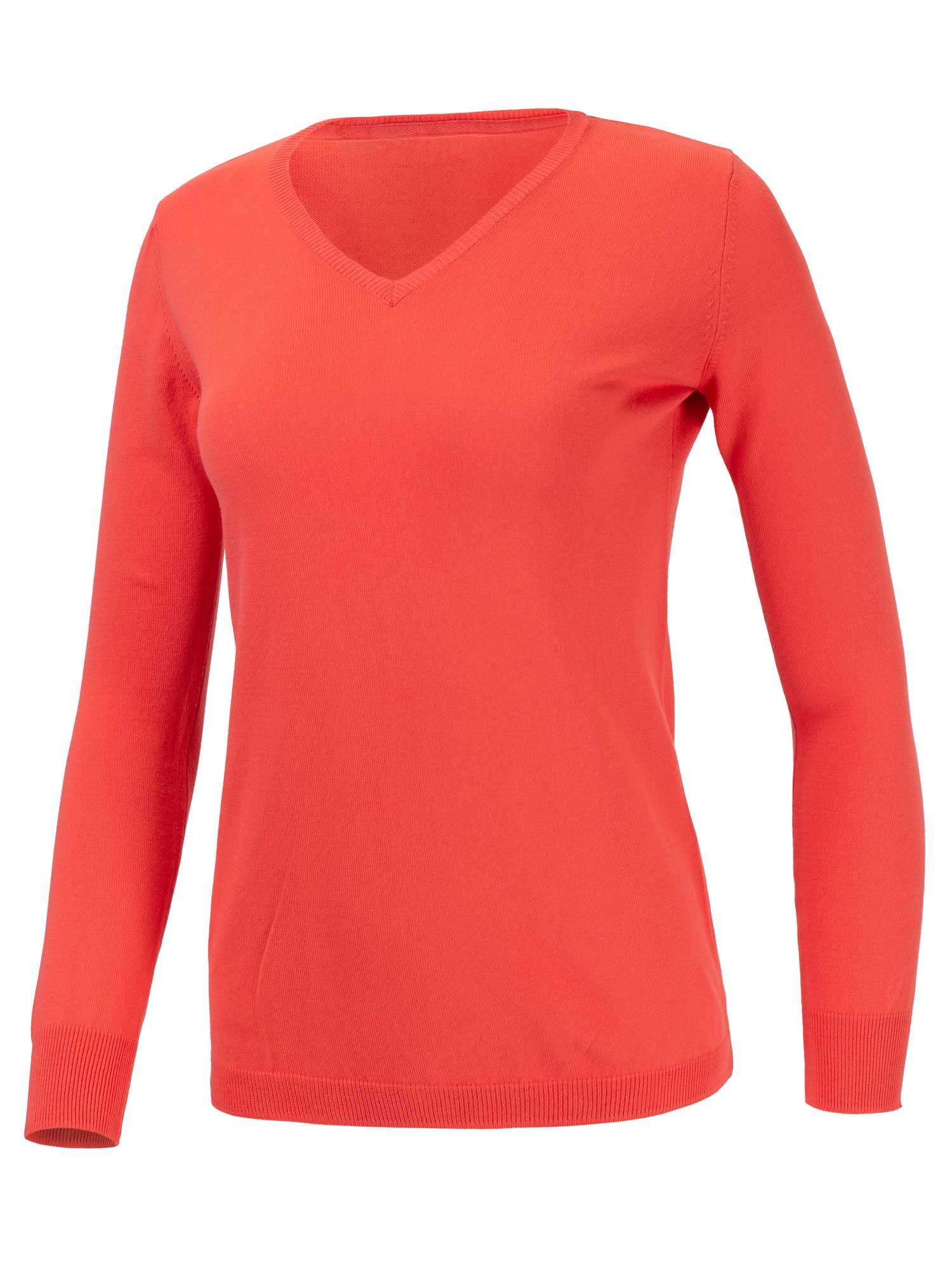 BRILLE Ženski džemper V-neck narandžasti