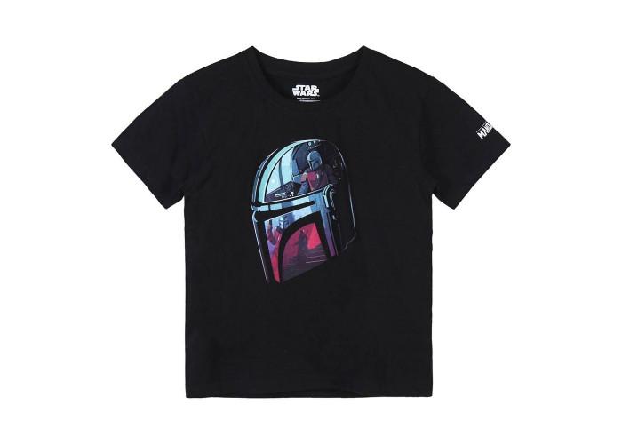 Selected image for CERDA Majica za dečake Star Wars The Mandalorian Black crna