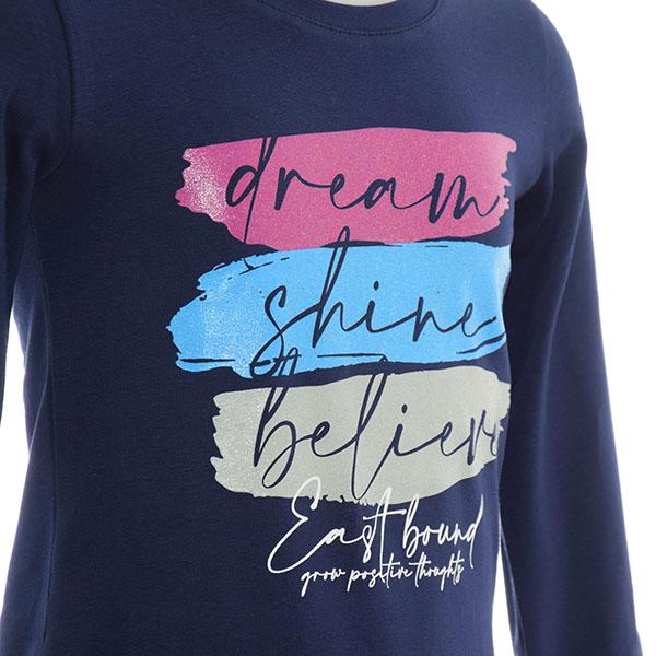 Selected image for EASTBOUND Majica dugih rukava za devojčice KIDS DREAM LS TEE teget