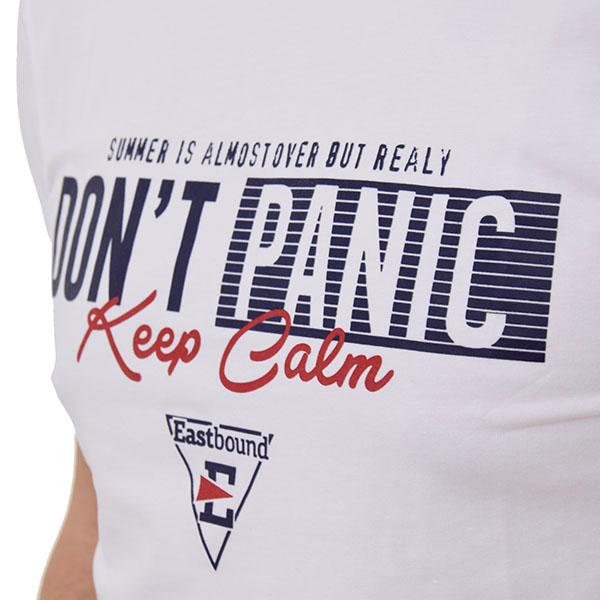 Selected image for EASTBOUND Muška majica Mns Don't Panic Tee Ebm719-Wht bela