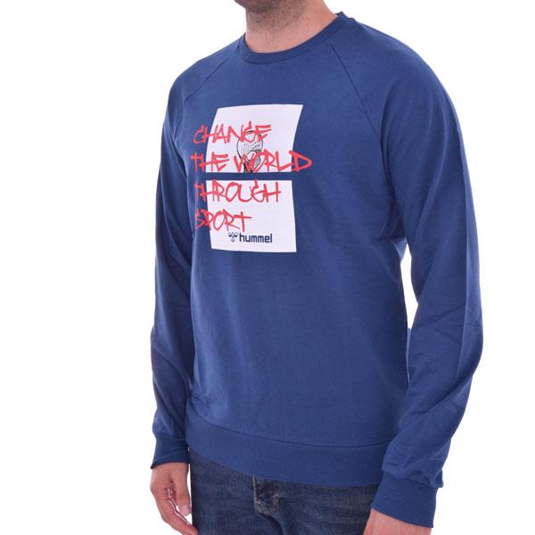 HUMMEL Muški duks Pointtal Sweatshirt T921428-3882 plavi