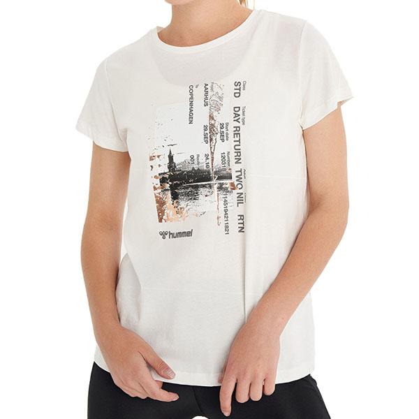 HUMMEL Ženska majica Hmldromme T-Shirt S/S T911490-9003 bela