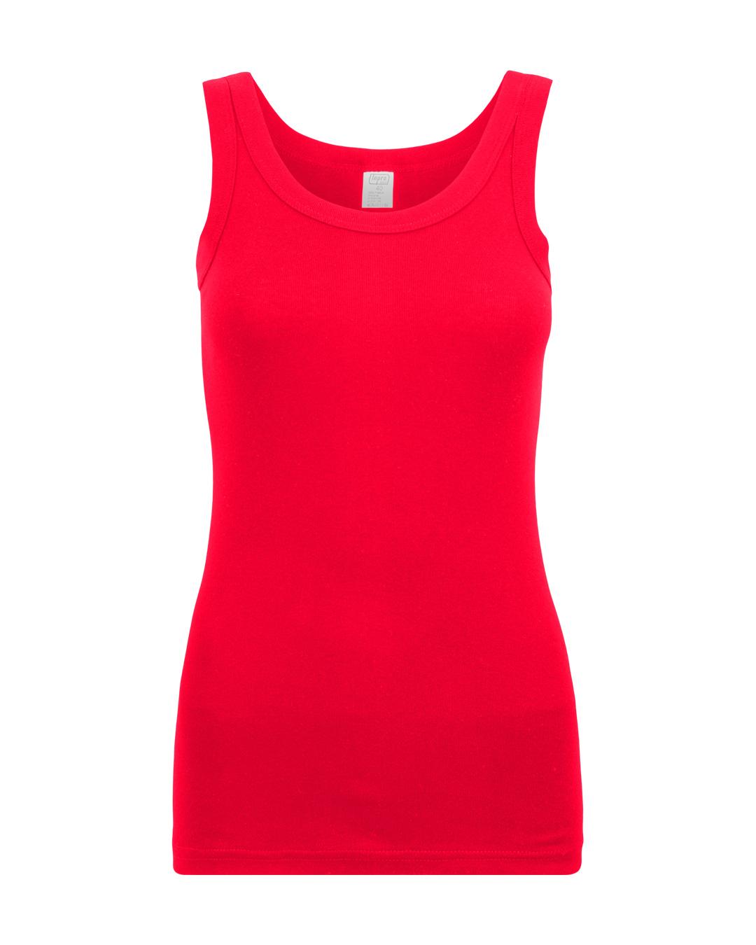 Selected image for INPRO Ženska pamučna majica sa širokim bretelama crvena