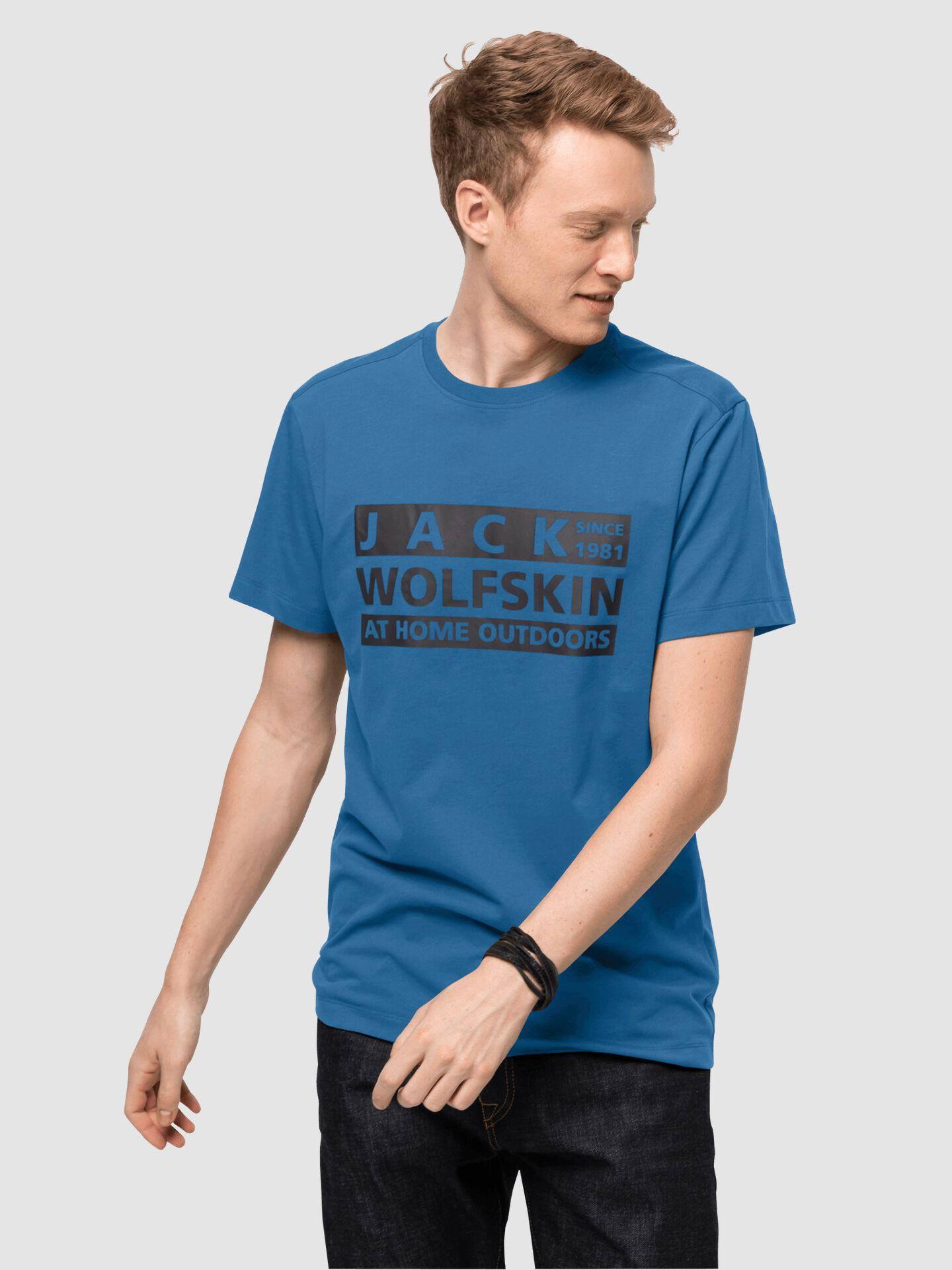 JACK WOLFSKIN Muška majica BRAND T plava