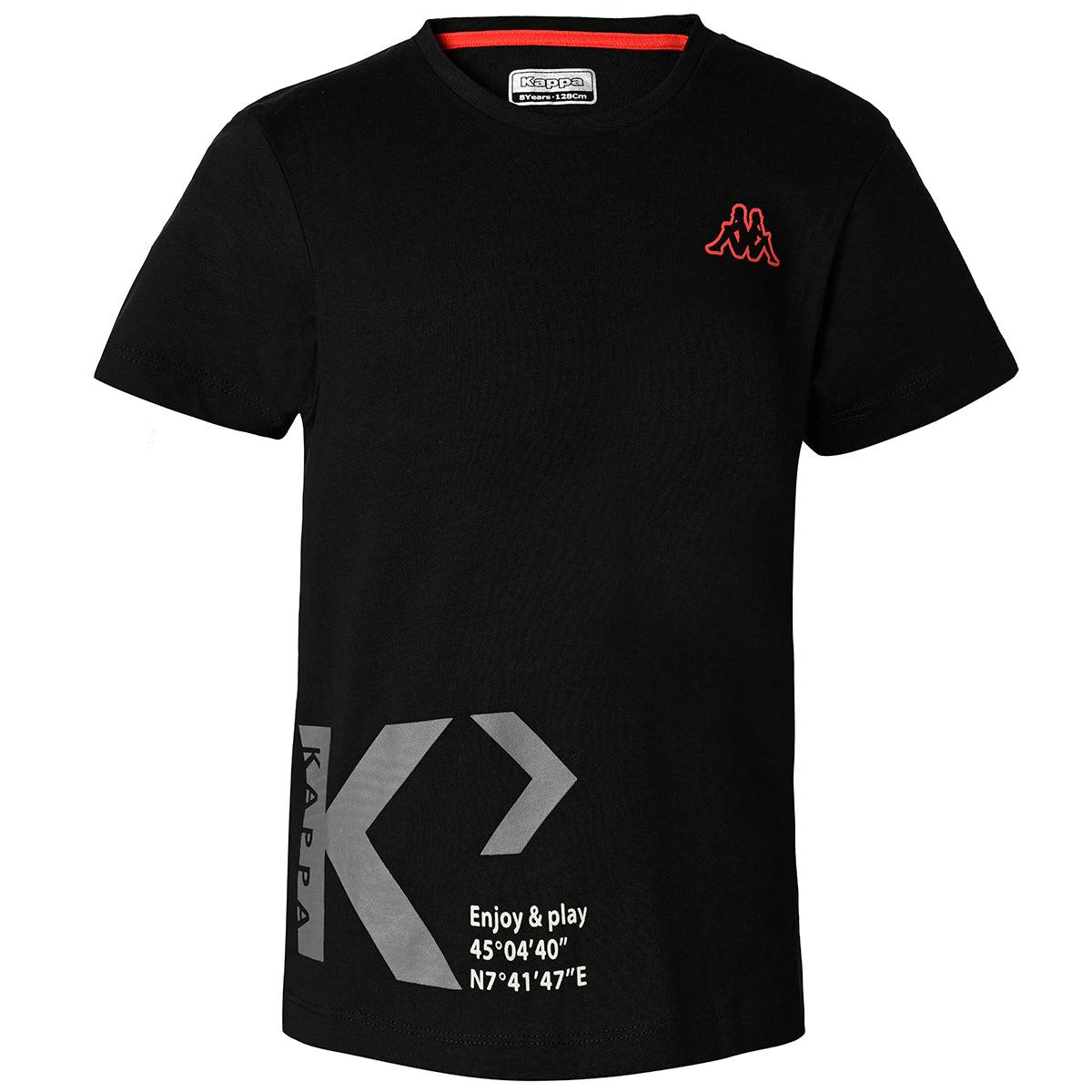 KAPPA Majica za dečake Kepa crna