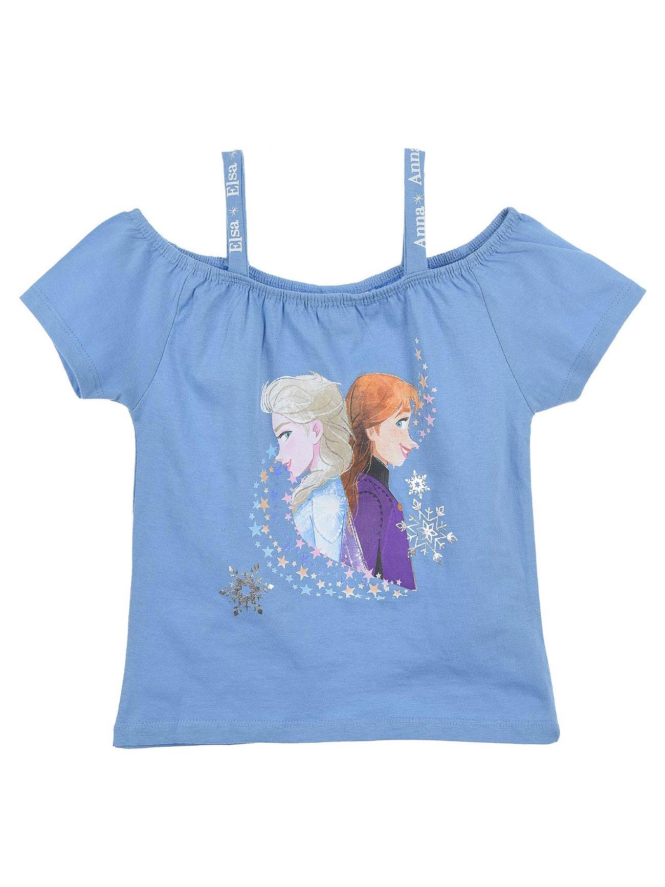 Slike KIDS MOVIE HEROES Majica za devojčice Frozen plava
