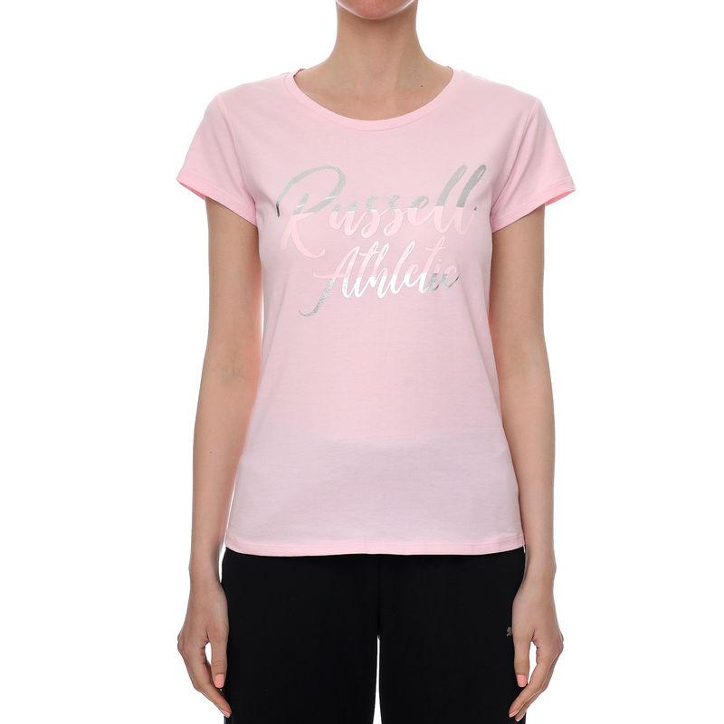 RUSSELL ATHLETIC Ženska majica Sl Satin Logo-s/s Crewneck Tee roze