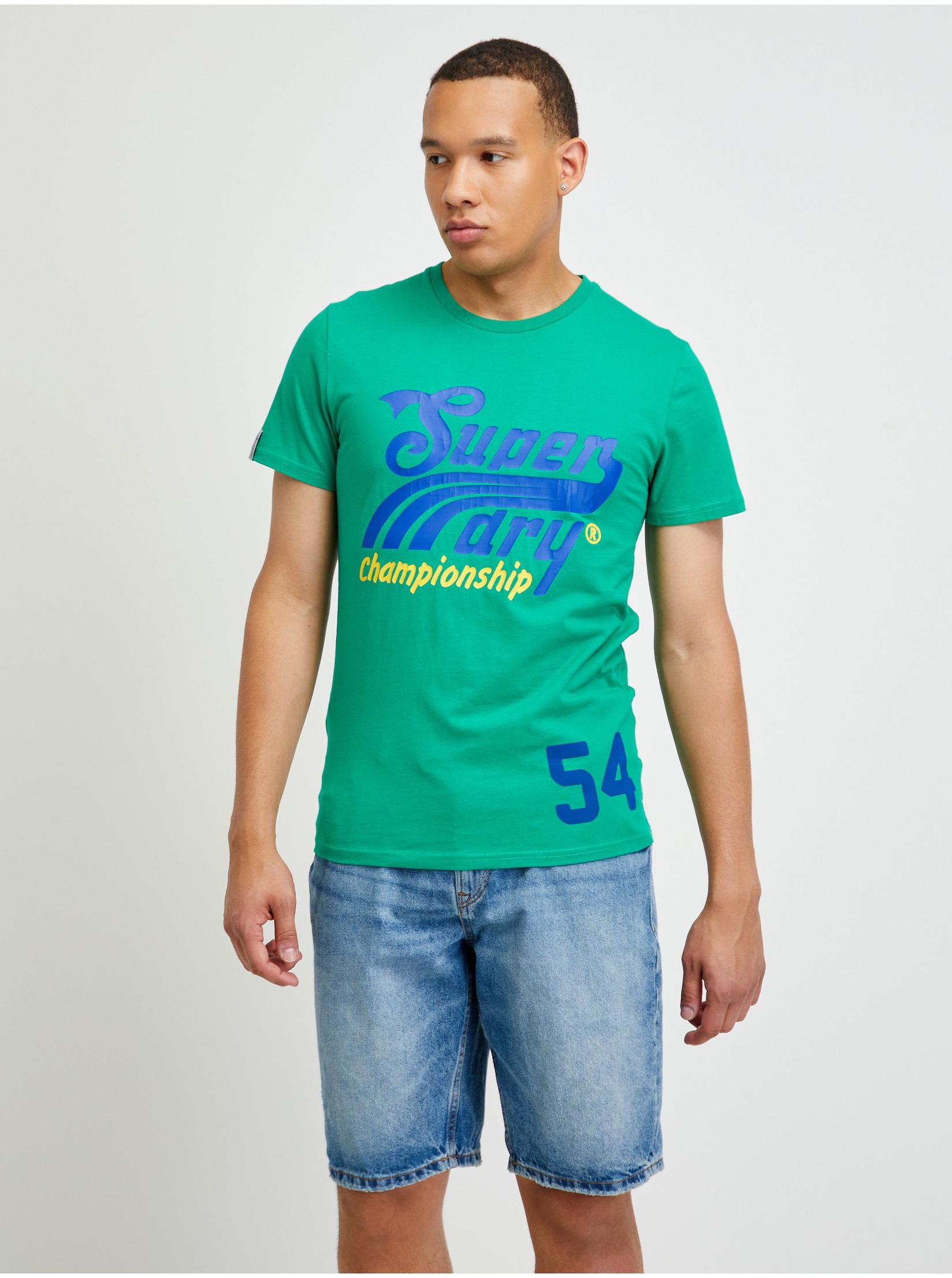 SUPERDRY Muska majica kratkih rukava Collegiate Graphic Tee zelena