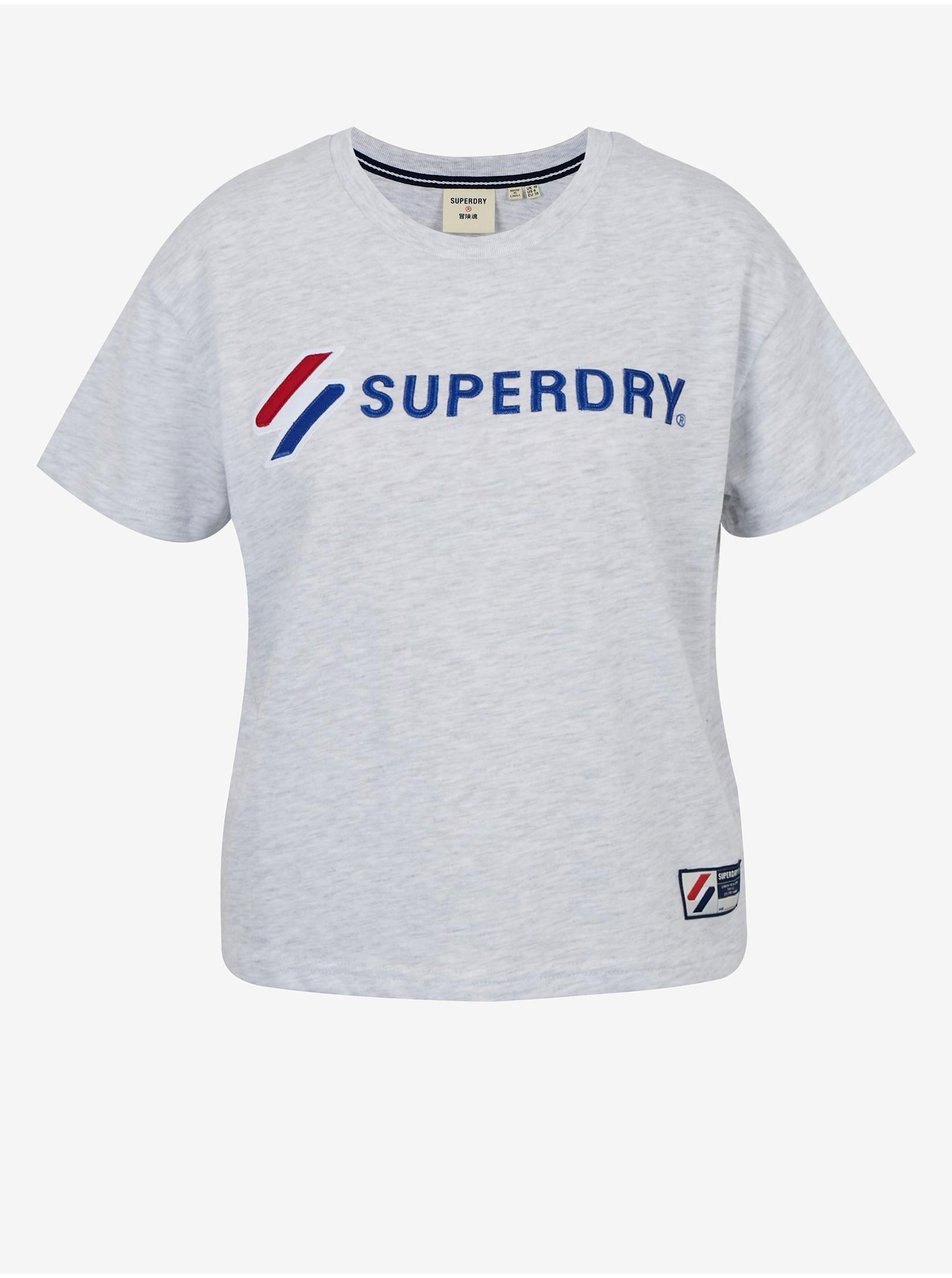 SUPERDRY Ženska majica kratkih rukava Sportstyle Graphic Boxy Tee siva