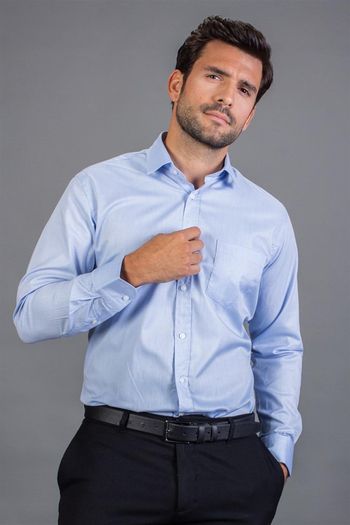 TUDORS Muška košulja Classic Comfort Fit svetloplava