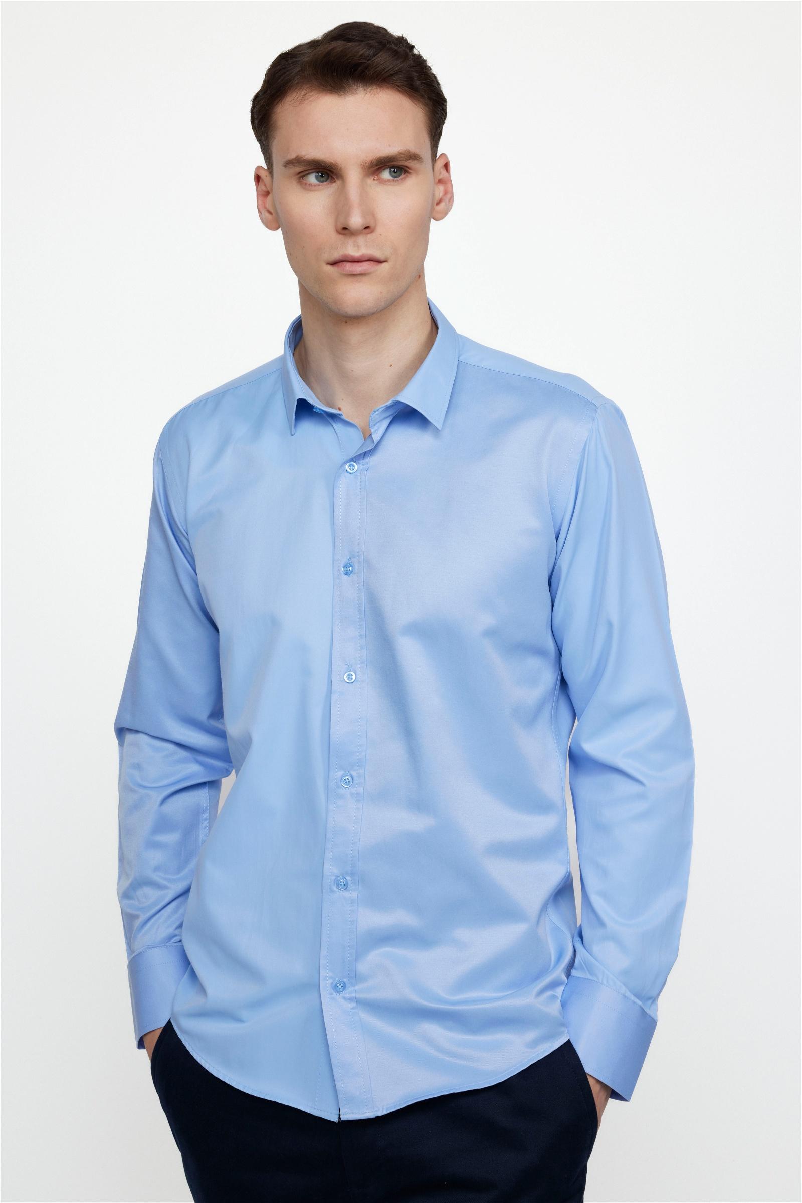 TUDORS Muška košulja Modern Slim Fit plava