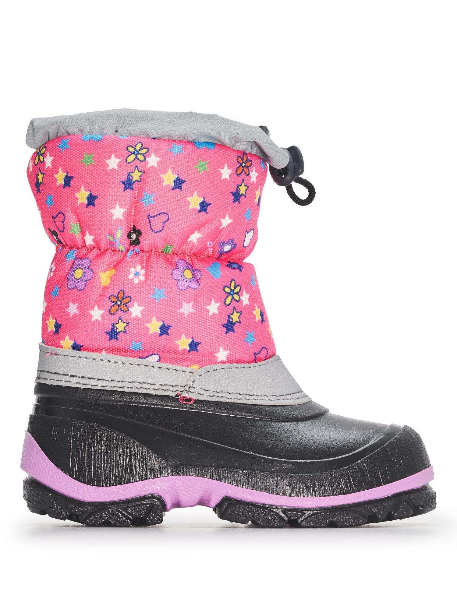 BRILLE Zimske čizme za devojčice Stars sivo-roze
