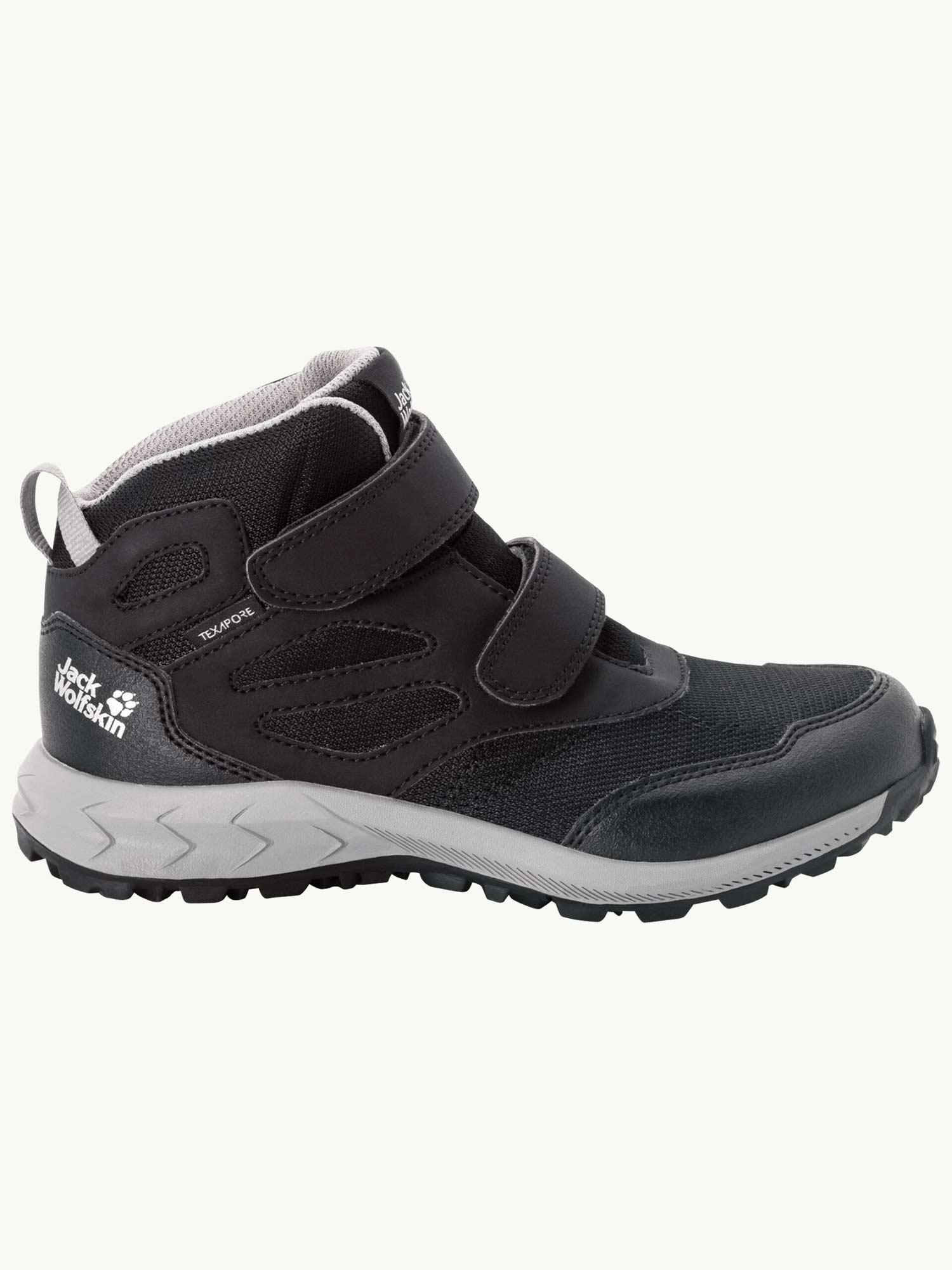 Selected image for JACK WOLFSKIN Dečije cipele WOODLAND TEXAPORE MID VC K Hiking shoes crne